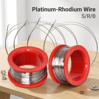 Alambre de Platino y Rodio Tipo S/R/B, Alambre de Aleación de Pt y Rh de 0.05~3mm 0~1800 ℃   Para la industria metalúrgica de vidrio y cerámica con termopares de alta temperatura