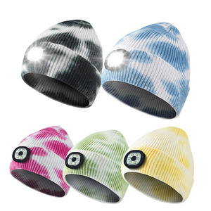Unisex lampada frontale LED Beanie con luce USB ricaricabile invernali cappelli in maglia regali per gli uomini papà padre marito lui - Product Image 1