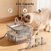 Distributeur d'eau automatique pour animaux de compagnie, portable, moderne, élégant, en acier inoxydable, à circulation automatique, détachable, pour chats et chiens, utilisation en intérieur