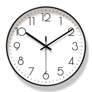 Modern Silent Round Wall <b>Clock</b> Analog Quartz Round Hanging <b>Clock</b> <b>Large</b> Number Display for Living Room Office - Product Image 2