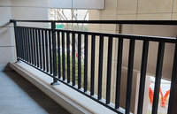 Système de balustrade de balcon moderne en alliage d'aluminium pour intérieur, panneaux courbes et droits, hauteur réglable, clôture de sécurité, DIY, appartement, hôtel