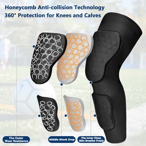 Protector de Codo Acolchado con Logotipo Personalizado <span class=keywords><strong>para</strong></span> Atletas Jóvenes y Adultos, Calcetines de Compresión <span class=keywords><strong>para</strong></span> Piernas de Fútbol de Alta Elasticidad <span class=keywords><strong>para</strong></span> Entrenamiento - Product Image 2