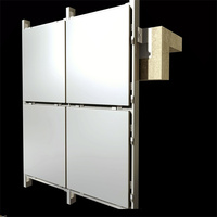 Panel Komposit Aluminium Desain Modern, Material Aluminium untuk Proyek Hotel, Dinding Eksterior Ringan