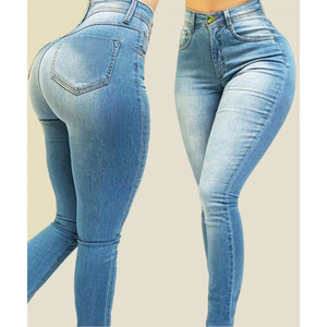 Leggings in denim elasticizzato a vita alta - Jeans modellanti slim fit - Product Image 4