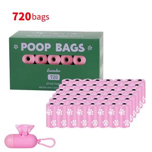 Sacs à déjections canines parfumés personnalisés en gros, 720 unités, 48 rouleaux, anti-fuite, pour la promenade des chiens – Vente chaude - Product Image 1