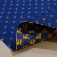 Tissu ignifuge M&Y 3138 Jacquard bleu pour sièges d'avion, housse de siège de bus et de train, polyester ignifuge tissé à motif unique