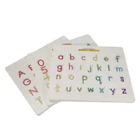 アルファベット磁気ボード両面磁気アルファベット文字と子供のための番号トレースボードカラフルな磁気製図板