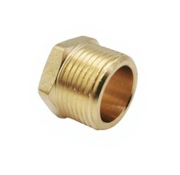 Raccords de compression en laiton forgé NPT mâle 3/8 pouce avec tête hexagonale pour drain de gaz de bateau et plomberie