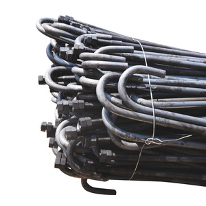 Anclajes tipo L/J de la fábrica Bibo Yaente, galvanizados en caliente, soldados, con tornillos de fundación integrados para estructuras de acero. - Product Image 1