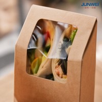 Conteneur en carton biodégradable, imperméable, portable, jetable, avec fermeture magnétique, pour la restauration rapide à emporter, bougie, respectueux de l'environnement