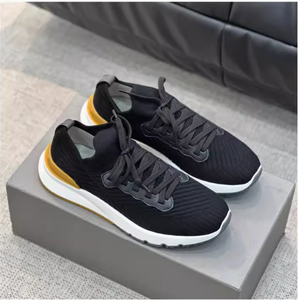 Zapatos Casuales Transpirables de Marca de Lujo Europea para Hombre, Malla Tejida, Cuero Cómodo, con Cordones, para Primavera y Otoño - Product Image 5