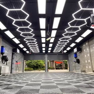 Lumières de <span class=keywords><strong>garage</strong></span> extérieures LED hexagonales, éclairage de <span class=keywords><strong>garage</strong></span>, éclairage de détail, <span class=keywords><strong>garage</strong></span> LED - Product Image 4