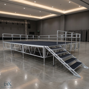 Aluminum <b>Frame</b> Stage Platform Adjustable Height 2m No Tools for Outdoor - Product Image 3