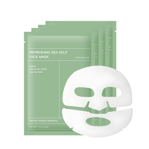 Masque facial bio-collagène sans logo, anti-âge, raffermissant, anti-rides, éclaircissant, atténue les ridules, en forme de feuille, soin de la peau pour le visage et le corps - Product Image 4