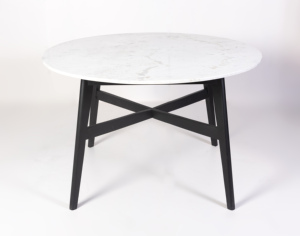Table basse forme ronde blanche et noire meilleure qualité collection faite main prix de gros - Product Image 1