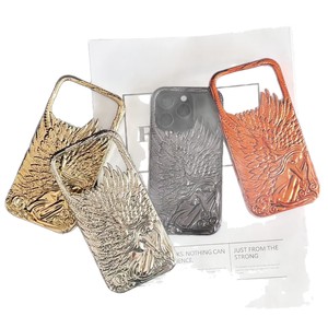 Custodia per cellulare 3D con ali d'angelo elettroplaccate e satinate per 17 Pro Max e 16 Pro - Antiurto - Product Image 5