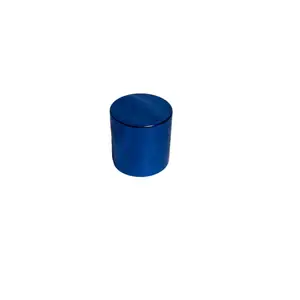 صولجوان: ثلاثة أجزاء غطاء معدني مع بطانات قبعات زرقاء لامعة من الألومنيوم للبرطمان