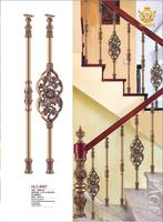 Balustre décoratif de luxe pour villa, en alliage d'aluminium moulé sous pression, pour escalier