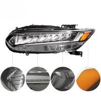 Phares LED 6000K de rechange pour Honda Accord G10 2018-2022, avec feux de jour Demon Eye et clignotants séquentiels, Plug-and-Play, étanches