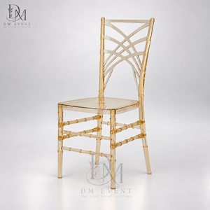 Elegante Silla Chiavari de PC Color Champán con Respaldo Decorativo Desmontable para Bodas, Banquetes y Eventos, Proveedor Mayorista - Product Image 2