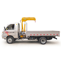 Grue hydraulique compacte HAOY de 1,3 tonne pour camionnette, idéale pour les ateliers agricoles et le levage d'équipements