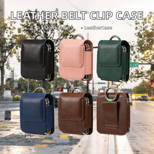 Flip 7 FE 8 6 5 4 3용 <span class=keywords><strong>PU</strong></span> 가죽 플레인 충격 방지 벨트 클립 케이스 - Product Image 2