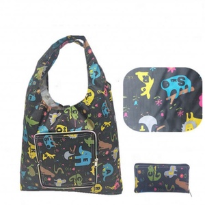 Sac de courses pliable personnalisé avec fermeture éclair, en matière recyclée, prix de gros - Product Image 1