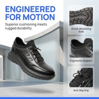 Chaussures décontractées pour hommes, légères, confortables, noires, sportives, avec logo personnalisé, fabrication OEM en gros
