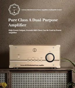 Amplificador HiFi Clase <span class=keywords><strong>A</strong></span> MUSMYS-Pure de 80Wx2, Sistema de Sonido con Condensadores ELNA, Soporte Metálico, 4 Entradas RCA para DJ, Cine en Casa y Audio - Product Image 3