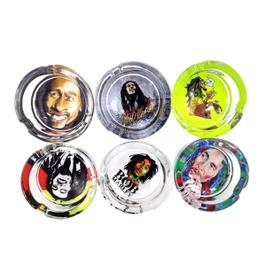 <span class=keywords><strong>Cendrier</strong></span> en verre sans fumée <span class=keywords><strong>Bob</strong></span> <span class=keywords><strong>Marley</strong></span> 71, rond, personnalisé avec logo imprimé, pour accessoires de cigares, collection 2025 - Product Image 6