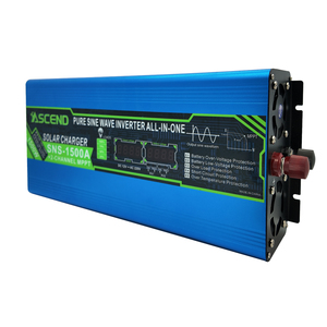 Convertisseur <span class=keywords><strong>solaire</strong></span> hybride à onde sinusoïdale pure ASCEND série SNS avec contrôleur MPPT 12V DC vers 220V AC 1000W/1500W - Product Image 4