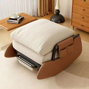 كرسي فردي عصري مريح للبالغين متعدد الأغراض مع مقعد مبطن ومسند للقدمين - Product Image 2