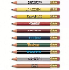 Lot de crayons HB miniatures personnalisés avec logo, écologiques, à prise facile, de haute qualité, pour cartes de score de golf, promotionnels, vente en gros usine - Product Image 4