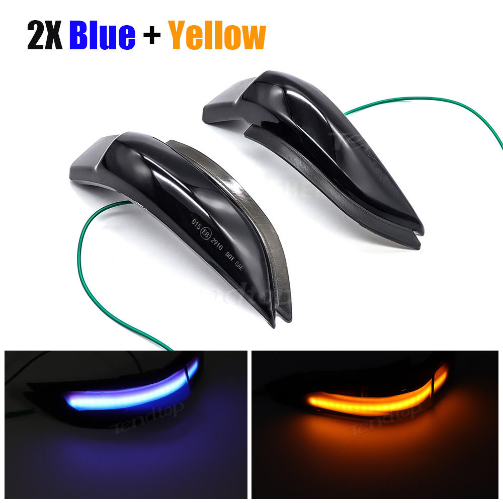 Smoke lens Amber Dynamic+Blue animation