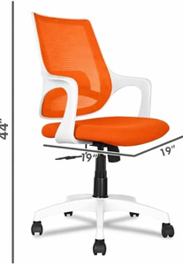 Chaises de bureau modernes, blanches, d'occasion, neuves ou presque neuves, de luxe, ergonomiques, exécutives, en maille, pour la maison et le bureau, à prix abordable. - Product Image 2