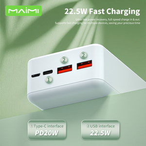 <span class=keywords><strong>Batterie</strong></span> externe 30000mAh, charge rapide 22.5W, chargeur portable PD 20W, <span class=keywords><strong>batterie</strong></span> externe avec triple sortie pour iPhone <span class=keywords><strong>Samsung</strong></span> - Product Image 2