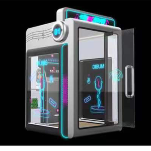32-Inch elektronik müzik kutusu Karaoke sistemi sikke işletilen Mini KTV/Karaoke standında ahşap Arcade oyun kabine için oyun merkezleri - Product Image 1