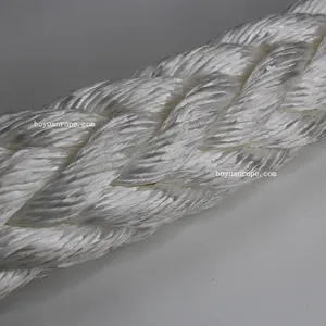 Corda de amarração de corda de poliéster com 8/12 fios e cordas de 30 mm/60 mm com material de poliéster para amarração/âncora
