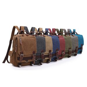 <span class=keywords><strong>Zaino</strong></span> <span class=keywords><strong>da</strong></span> <span class=keywords><strong>Viaggio</strong></span> in Tela Cerata Stile <span class=keywords><strong>Vintage</strong></span> con Tasche Multiple, Borsa a Tracolla Singola o Doppia per Uomo - Product Image 6