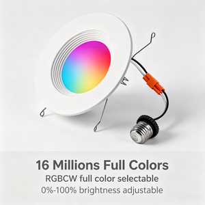 ไฟดาวน์ไลท์ LED แบบฝังเพดาน ป้องกันแสงสะท้อน สำหรับห้องนั่งเล่น - Product Image 2