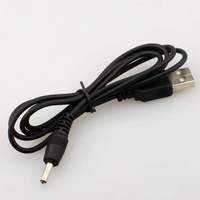 Kabel Daya Jack Barel 5 V DC, USB Ke 3.5 Mm 2.1Mm 5 Volt, Kabel Daya USB Daya DC 1M
