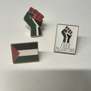Épingles de décoration personnalisées en émail Palestine, épingles à revers <span class=keywords><strong>Liberté</strong></span> Palestine, badges pour chapeau et col - Product Image 1