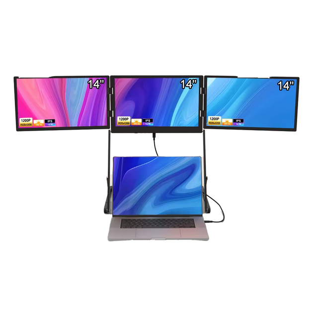 Laptop monitor extenderTriCreate 14" 1080P FHD USB-Cmonitor Portatil IPS Travel Monitor for Laptop for Business Gaming Monitors