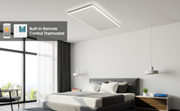 Panneau de chauffage infrarouge au graphène Byecold pour plafond avec éclairage LED intégré et contrôle intelligent