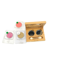 Mỹ Phẩm Đặc Biệt Thành Phần Tre Loạt Kép Eyeshadow Palette Với Gương Matte Glitter Shimmer Eyeshadow