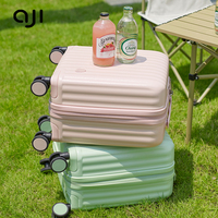 Valise rose légère Spinner Wheels Bagages de voyage pour enfants Bagages à main de 14 pouces