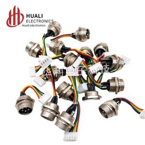 Câble de connecteur aéronautique GX12 usiné et soudé, converti en câble terminal XH2.54 ; Connecteurs à 2 broches, 5/8 broches, en cuivre pur - Product Image 5