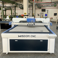 Wisdomcnc CNC automatique avec contrôle Ruida, découpeuse à plat à couteau oscillant 1600x2500mm, servomoteur importé, pliage haute vitesse