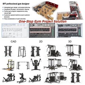500 ㎡   Paquete Completo de Gimnasio Comercial BFT Fitness de Fábrica en Guangzhou, Servicio Integral, Equipamiento Completo para Gimnasio - Product Image 1