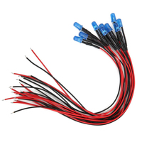 Diode LED pré-câblée 3mm 5mm RGB double couleur cathode anode fil de 20cm 2V/3V/5V/6V/9V/12V/24V haute intensité luminosité bricolage hobby